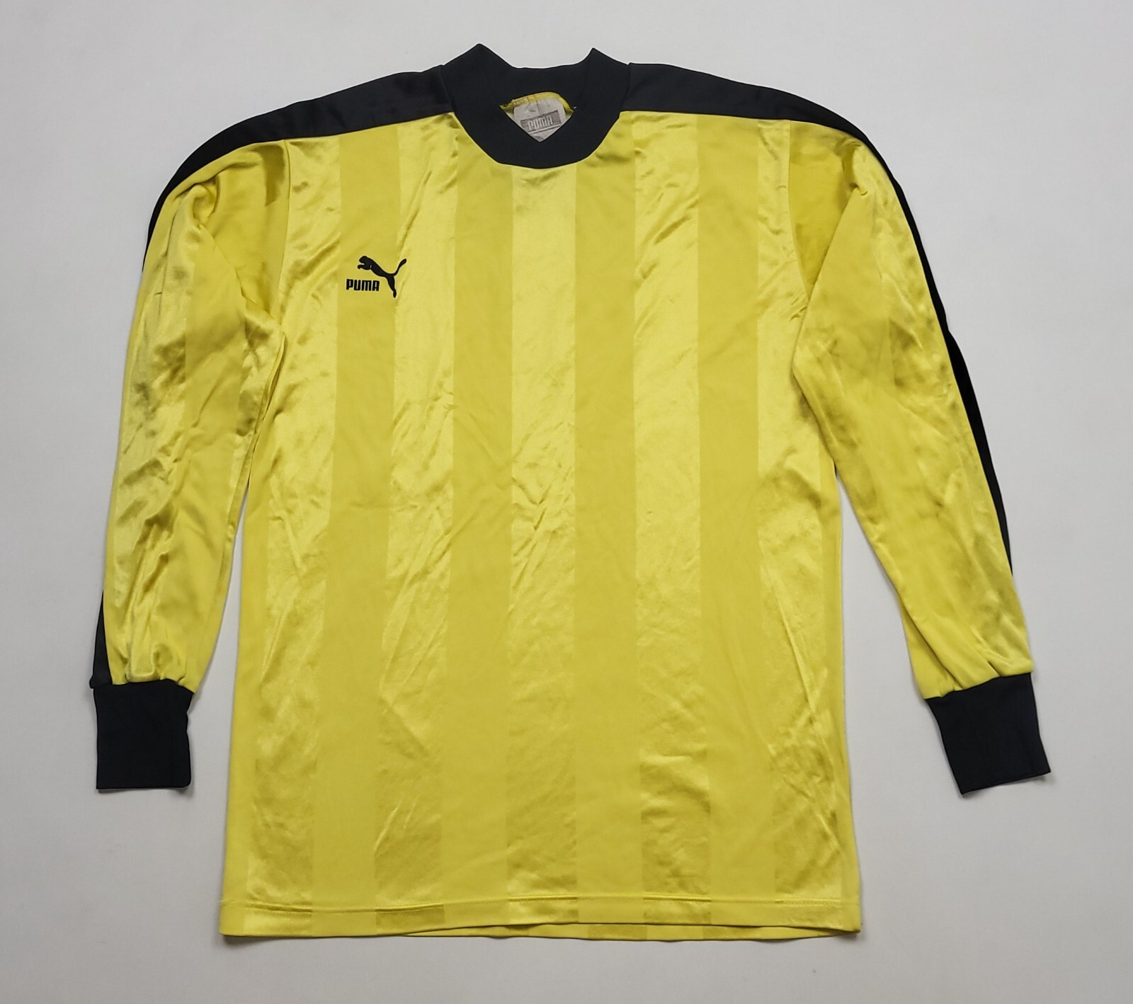 Puma longsleeve shirt jersey yellow vintage soccer france
