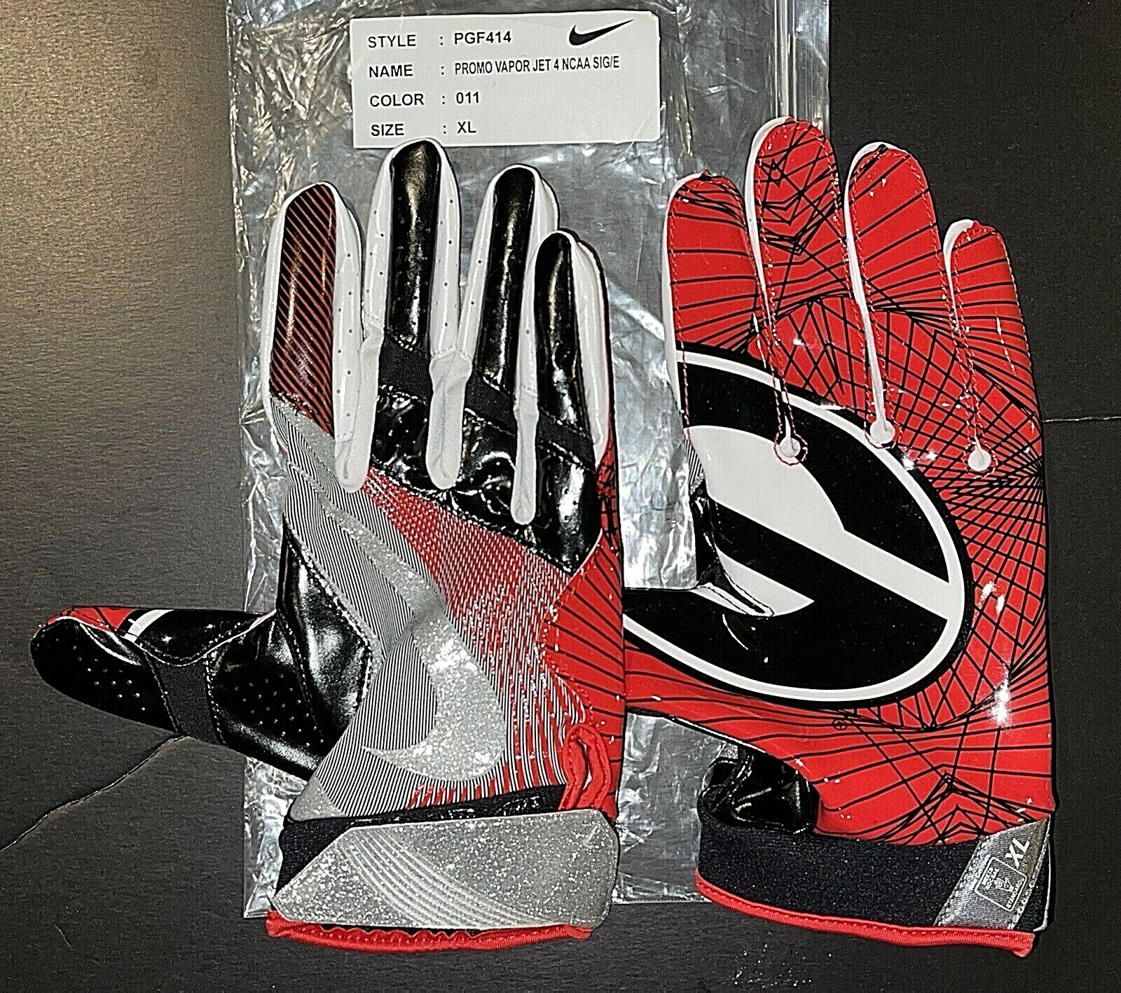 NIKE BULLDOGS PLAY PE TEAM ISSUED PROMO VAPOR JET 4 FOOTBALL