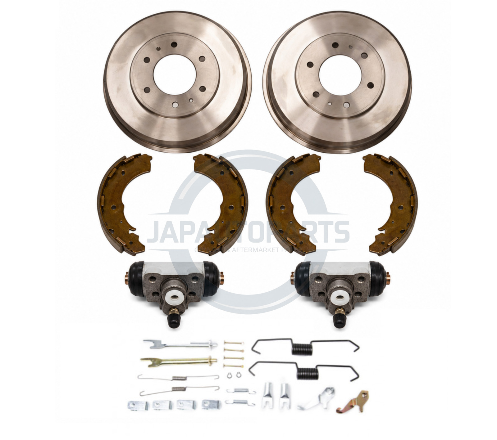 Rear Brake Shoes Drums Cylinders Fitting Kit For Mitsubishi L200 B40 2.5TD 06-15