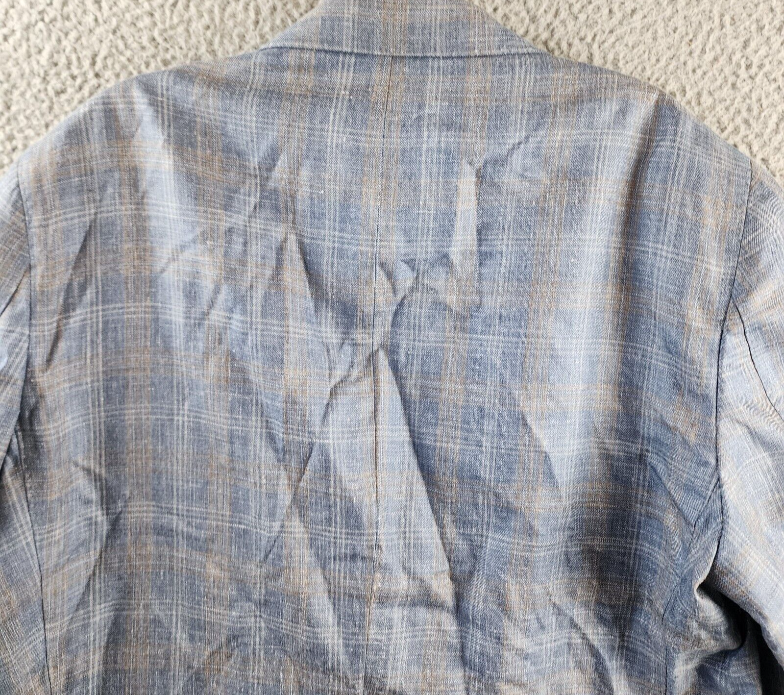 Peter Millar Crown Crafted Andover Plaid Wool-Silk Blend Soft Jacket Men's 42R - Picture 13 of 14