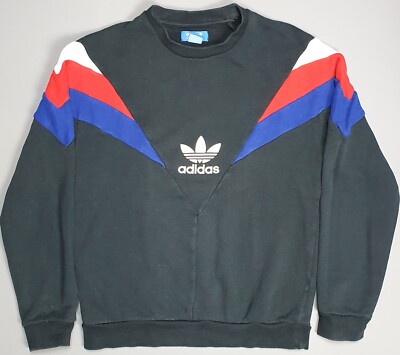 vintage adidas rocky iv style jumper pullover retro sweatshirt size medium grey 145488129177