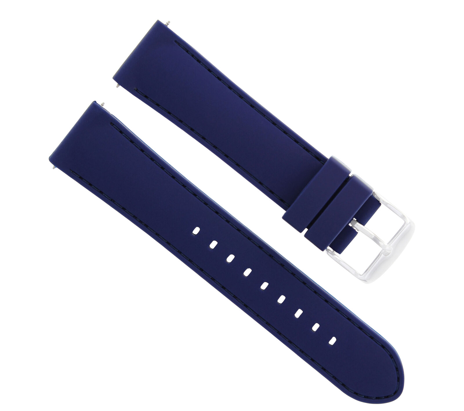 22MM SOFT RUBBER DIVER WATCH BAND STRAP FOR GUCCI WATCH BLUE