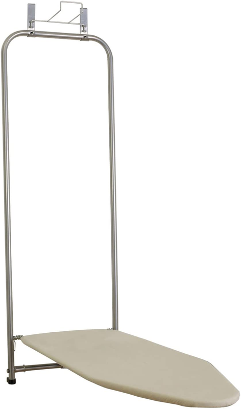 Ing Board With Iron Holder, Natural Cotton Cover
