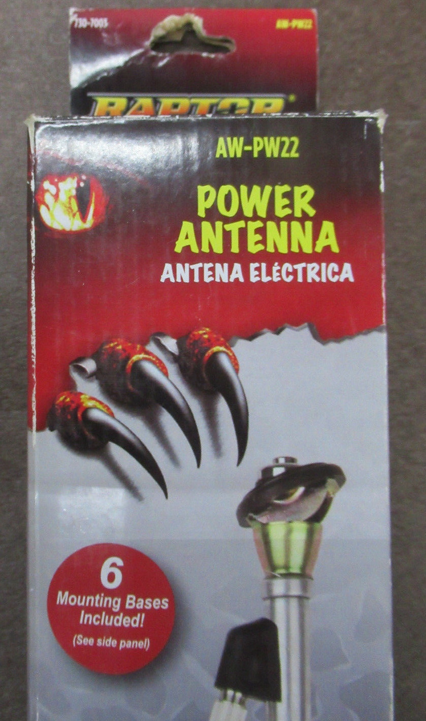 METRA RAPTOR AW-PW22 FULLY AUTOMATIC POWER ANTENNA WITH 6 MOUNTING BASES