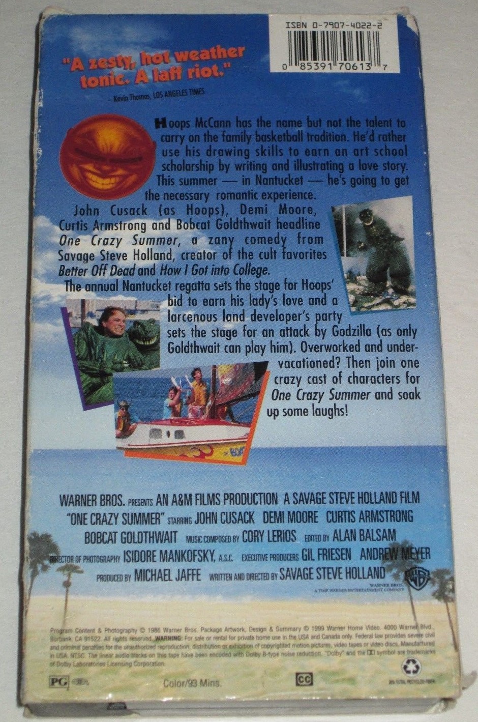 One Crazy Summer (VHS, 1999) John Cusack, Demi Moore (NTSC) Rare Hard To Find