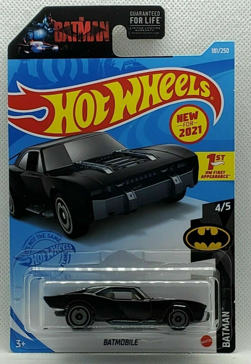 Make:#181 Batmobile (HW First Appearance) 4/5 Batman:2021 Hot Wheels Cars Main Line Series Newest Cases You Pick Brand New Hot Wheels