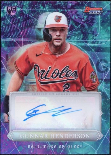 その他 GUNNAR HENDERSON Mega AUTO Blue 2020 Bowman Chrome Mega Box Auto Blue Refr /150 Gunnar