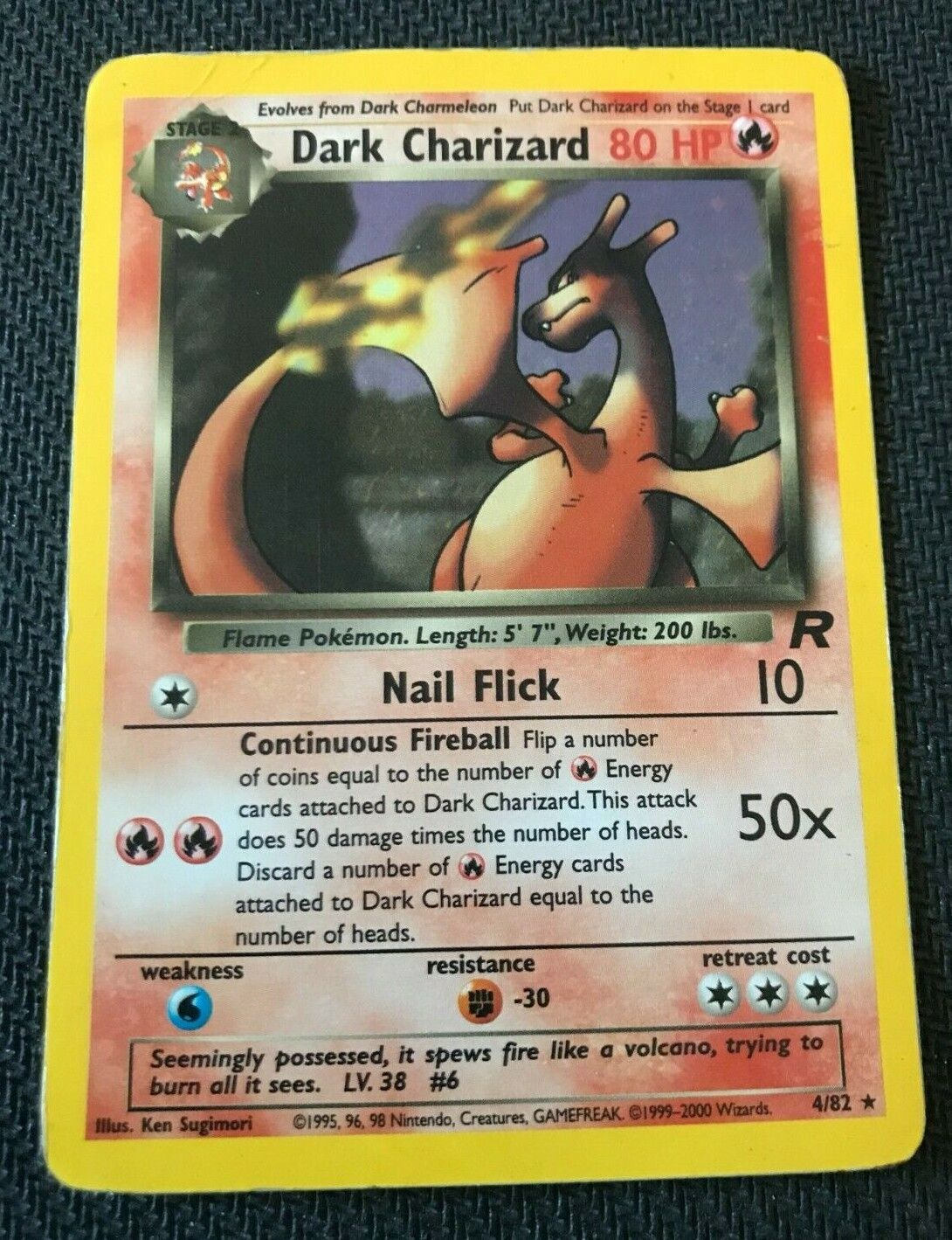 Dark Charizard 4/82 Holo Rare Team Rocket Pokemon Card | eBay Dark Charizard 4/82 Holo Rare Team Rocket Pokemon Card | eBay