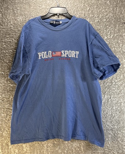 POLO SPORT RALPH LAUREN　90s　ラガーシャツ　XL Vintage 1990s Polo Sport by Ralph Lauren Spell Out Flag Logo