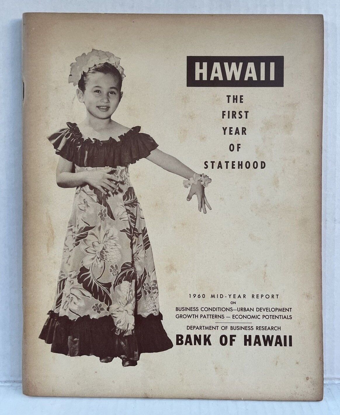 Bank of Hawaii 1960 First Year of Statehood Mid-Year Report RARE