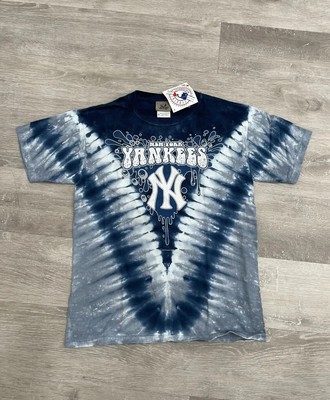 Liquid Blue New York Yankees MLB Throwback Tie-Dye T-Shirt Youth size Medium NWT