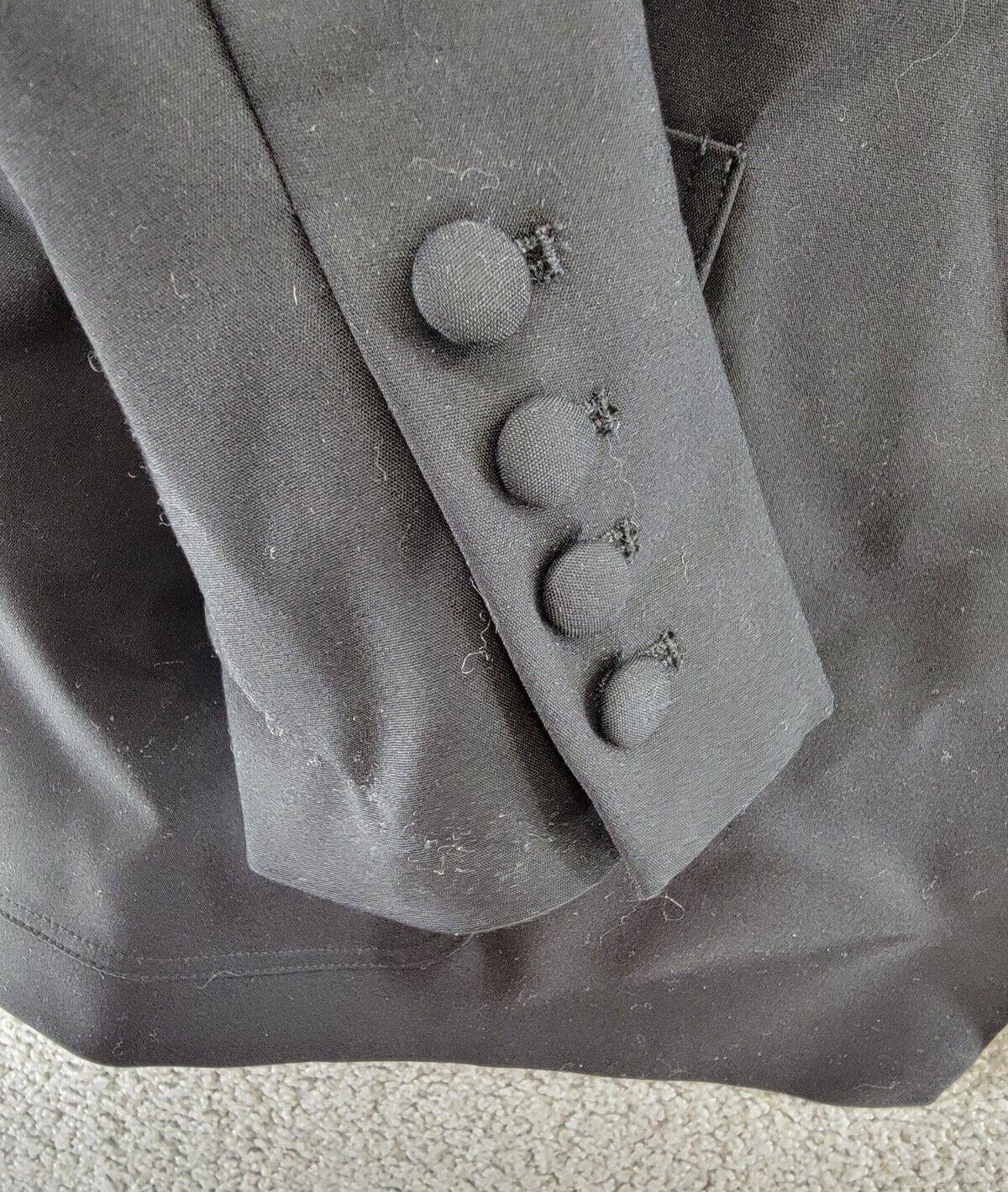 Good American The Boss 2.0 Double Breasted Blazer Women's 3 Black Long Sleeve - Picture 9 of 19
