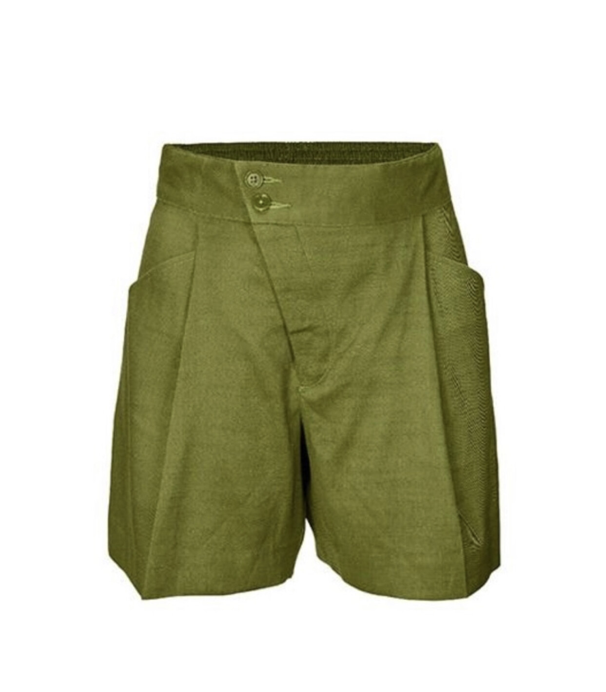 TreBarraBi トレバラッピ グリーン系チノパン Mサイズ Wide Trouser Beige