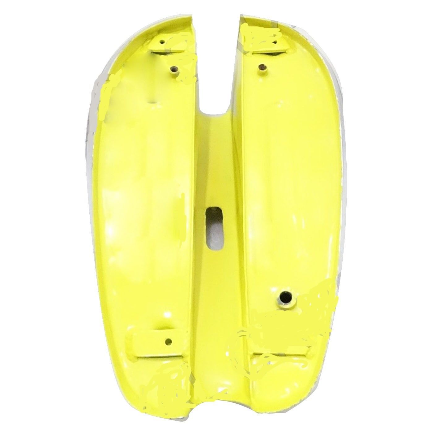 Fits Triumph Tiger T80 Yellow Painted Chrome Plated Petrol Gas Fuel Tank 
