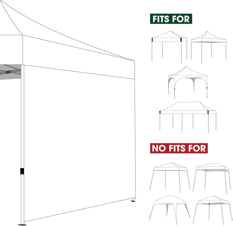 Instant Canopy Sunwall Tent 10x10 For Outdoor Use Sun Shade Camping Beach Gazebo