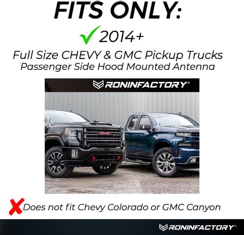 Truck Radio Antenna Accessory for Chevy Silverado & GMC Sierra Accessories (2014