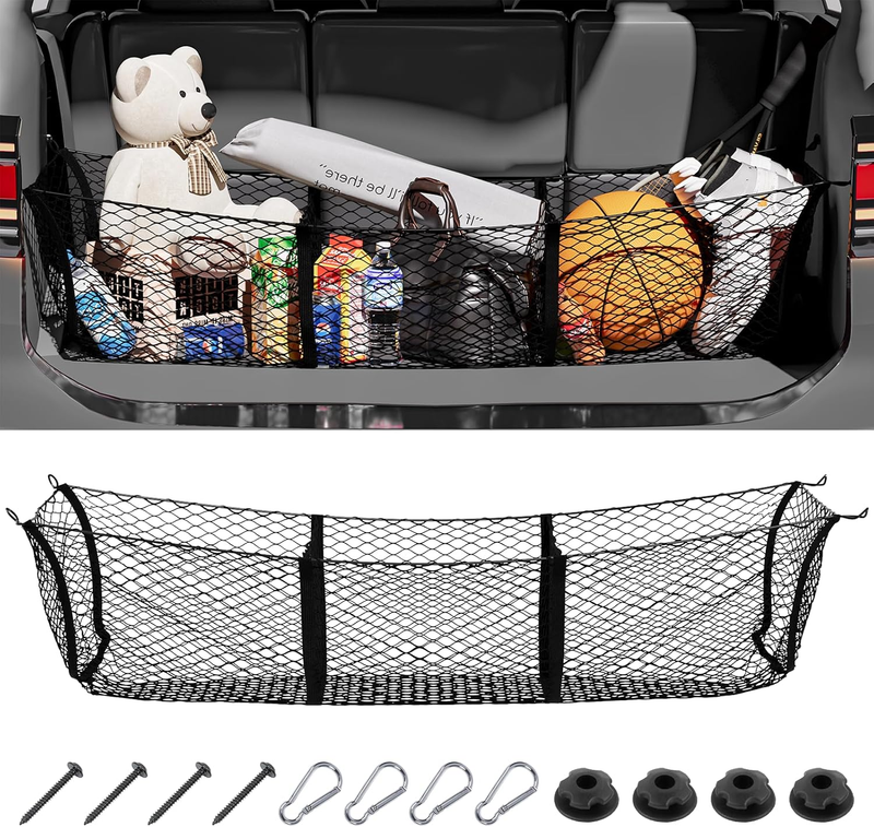 Truck Bed Cargo Net 3 Pocket Cargo Net for SUV Cargo Net for Pickup Truck Bed