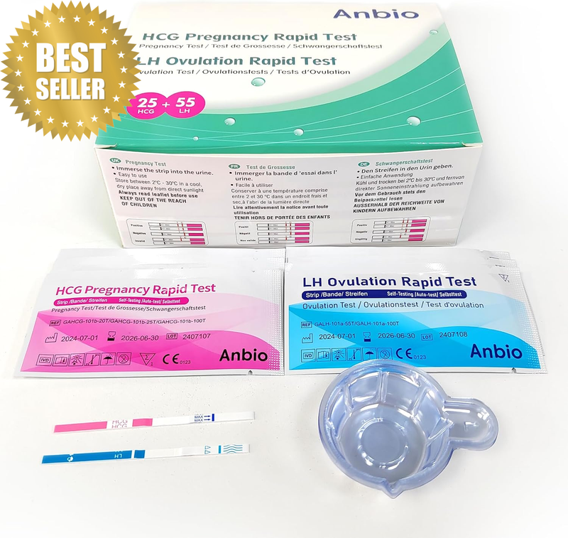 Pregnancy Test and Ovulation Test Predictor Kit Accurate Fertility Test for Wome