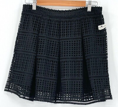 Freestyle Revolution, Women's L, Lace with Built in Slip, Black Mini Skirt, NWT