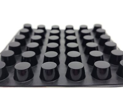 Rubber Push In Bumpers - 5/16" Hole X 1/4" Tall X 5/8 OD Rubber Bumpers - Foto 7