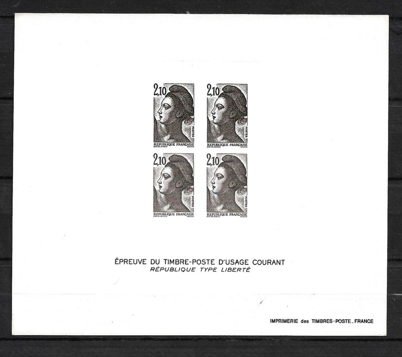 France Epreuve Du NÂ° 2319 LibertÃ© De Gandon Ã  2,10 F Neuf Tb