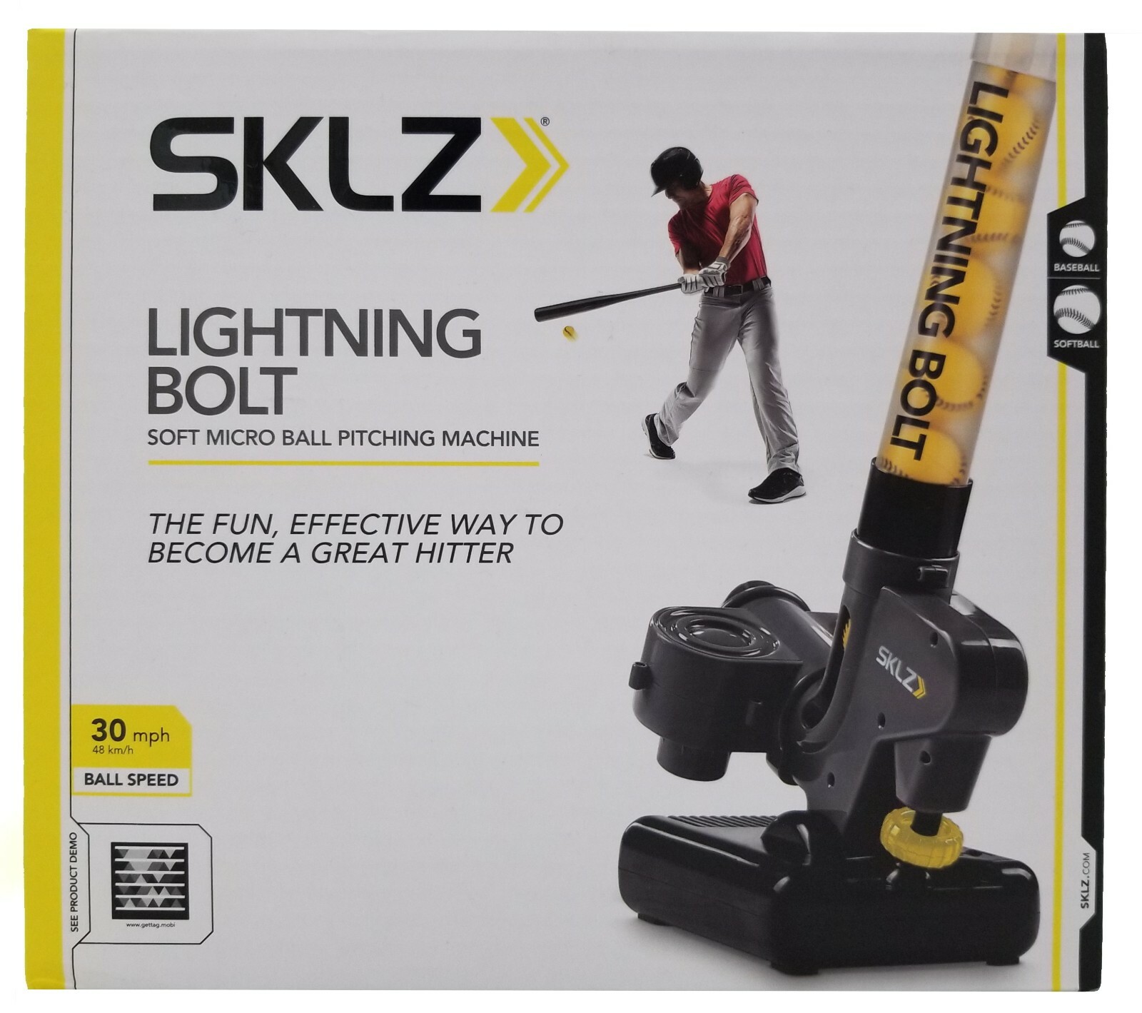 sklz lightning bolt soft micro ball pitching machine