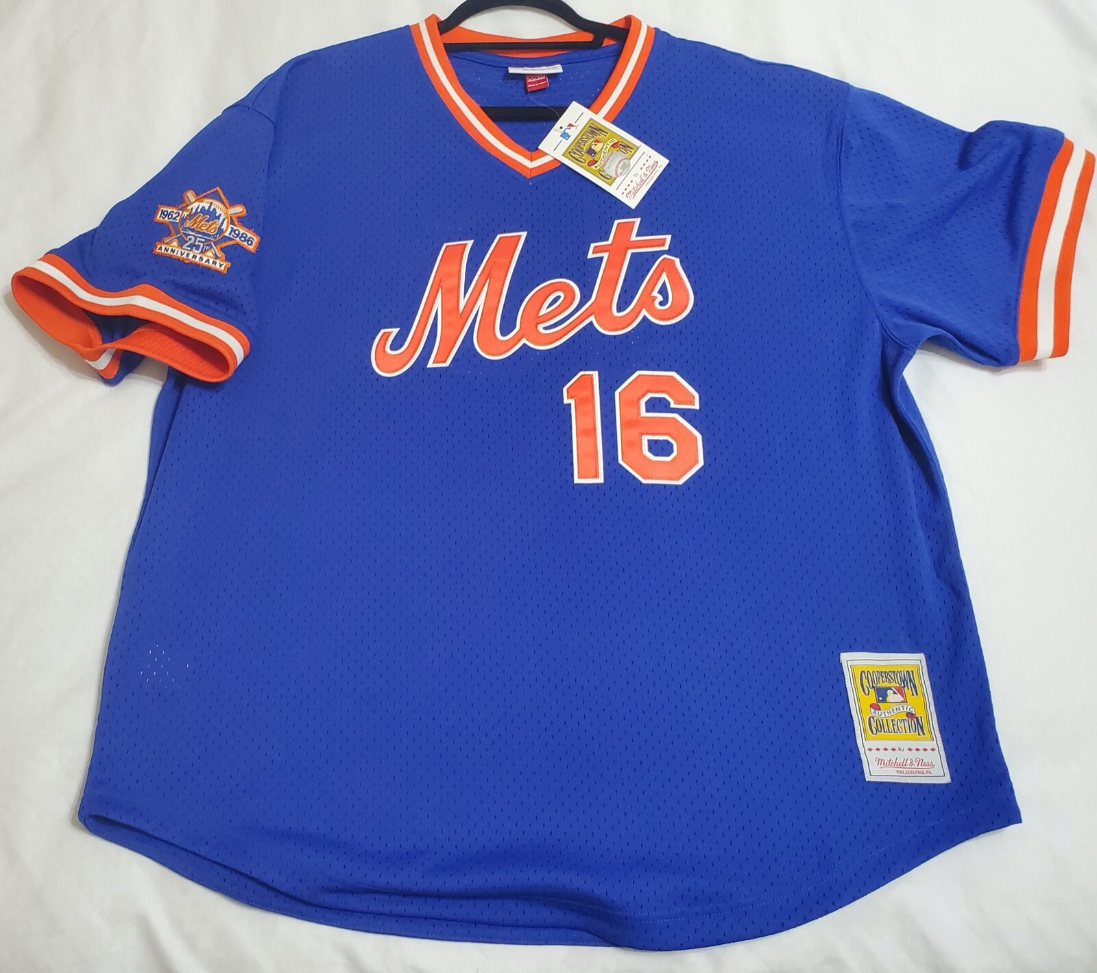 Mets Mitchell & Nessユニフォーム Dwight Gooden Men's Dwight Gooden White New York Mets Cooperstown
