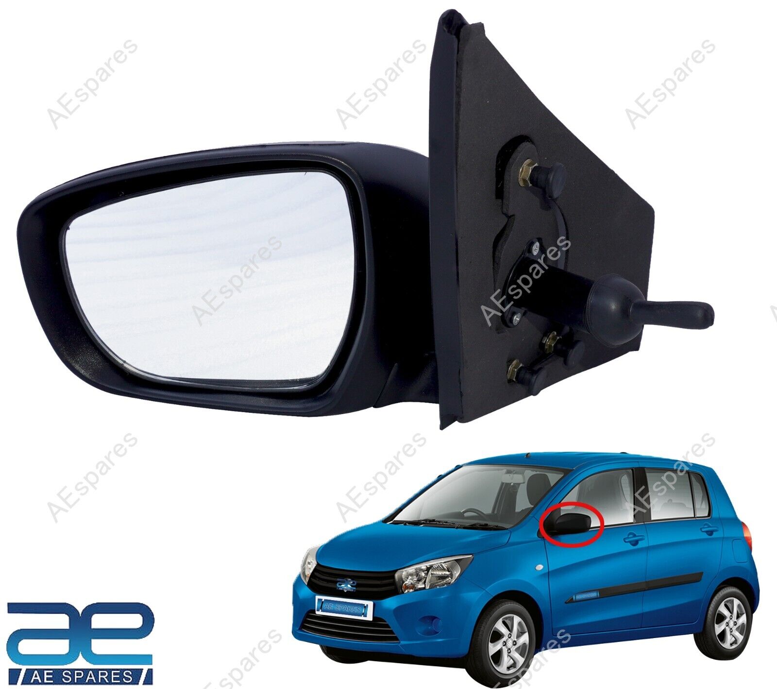 Exterior Rear View Side Mirror LH For Suzuki Celerio 1st Gen Exterior Rear View Side Mirror LH For Suzuki Celerio 1st Gen