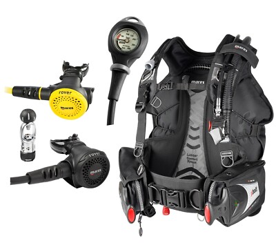 Mares Scuba Package Bolt SLS BCD Rover 2S Octo Mission 1 Pressure Gauge