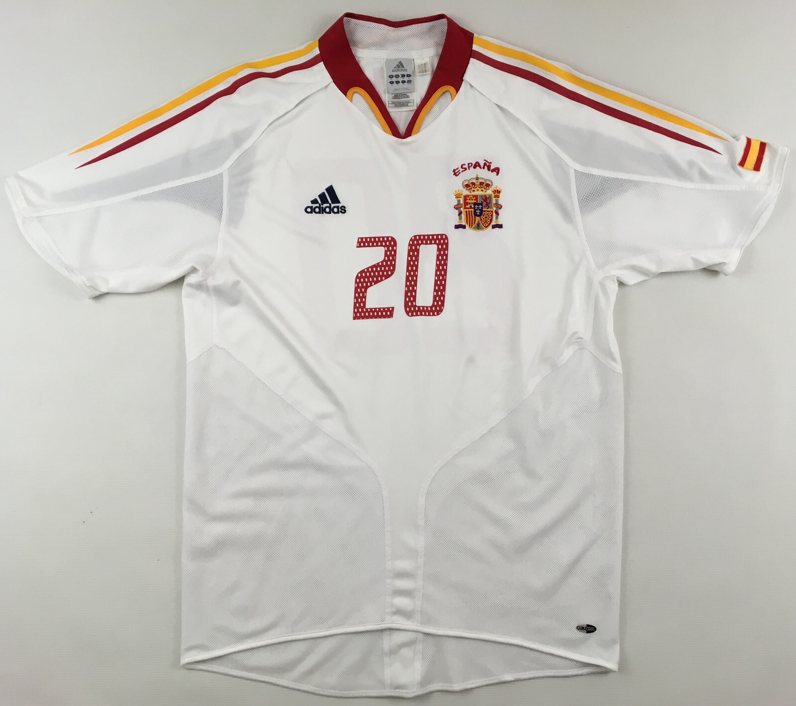 Spain España #20 Xavi Euro 2004 away shirt Adidas jersey