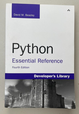 Python Essential Reference 4th Edition Paperback Book Developers Library