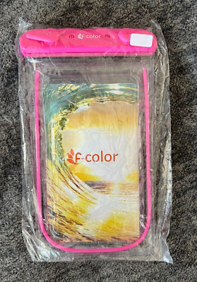 F-color Waterproof Phone Pouch - Hot Pink, NEW