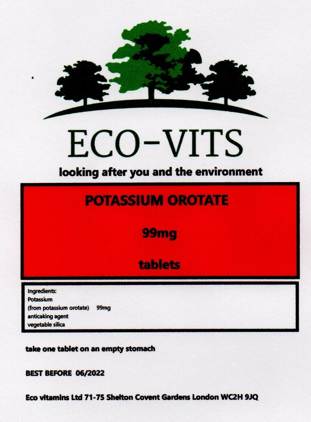 Kalium Orotat 99mg 120 Tabletten