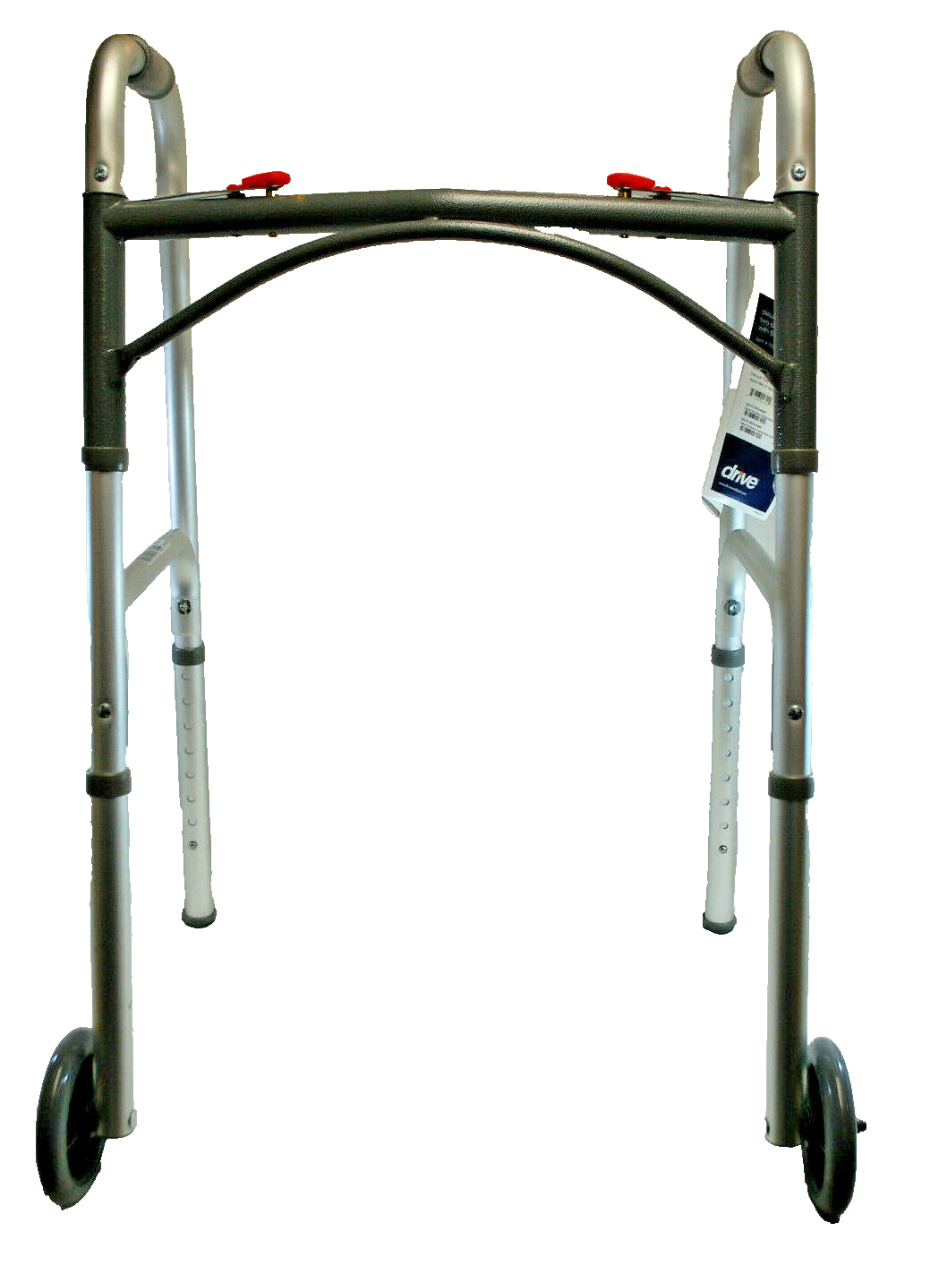 Drive Deluxe Folding Walker #10210-4ASM Two Button w/5 Drive Deluxe Folding Walker #10210-4ASM Two Button w/5