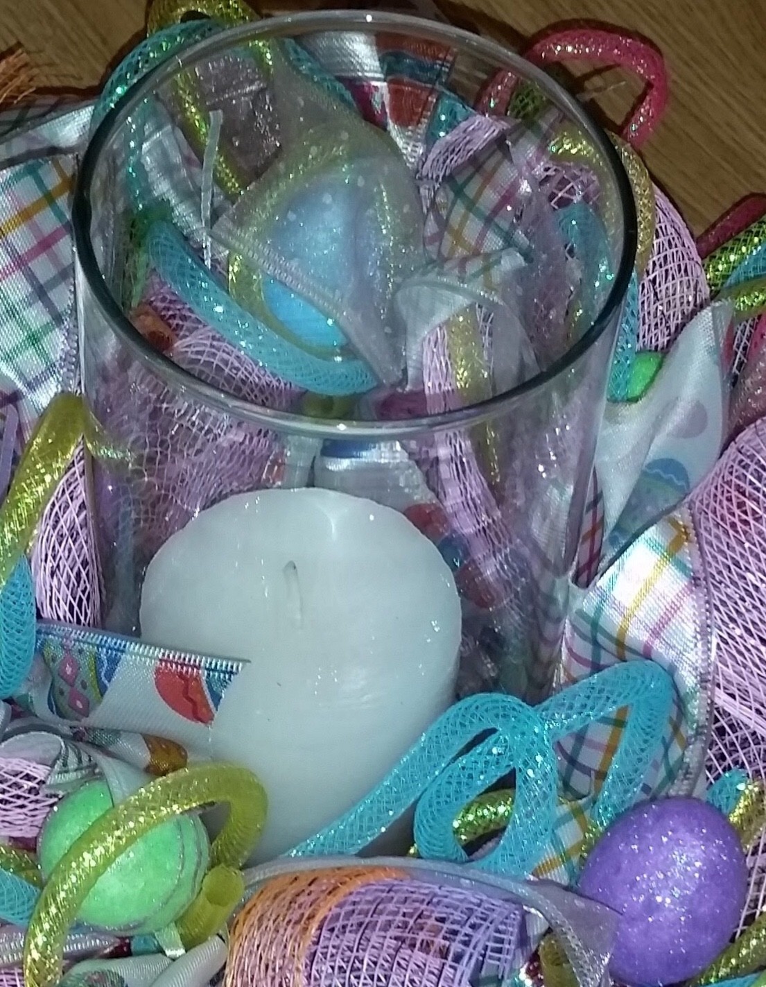 Easter Candle Centerpiece Easter Table Decorations Easter Candle Ring
