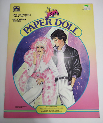 Vintage 1986 JEM Paper Doll Fashion Set GOLDEN BOOK New!