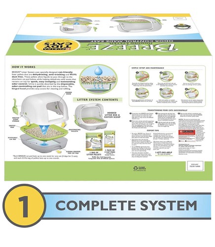 Tidy Cats Breeze Hooded Cat Litter Box System