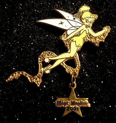 DISNEY WDW 2001 COUNTDOWN TO PIN CELEBRATION PIXIE PATH TINKER BELL GIFT PIN
