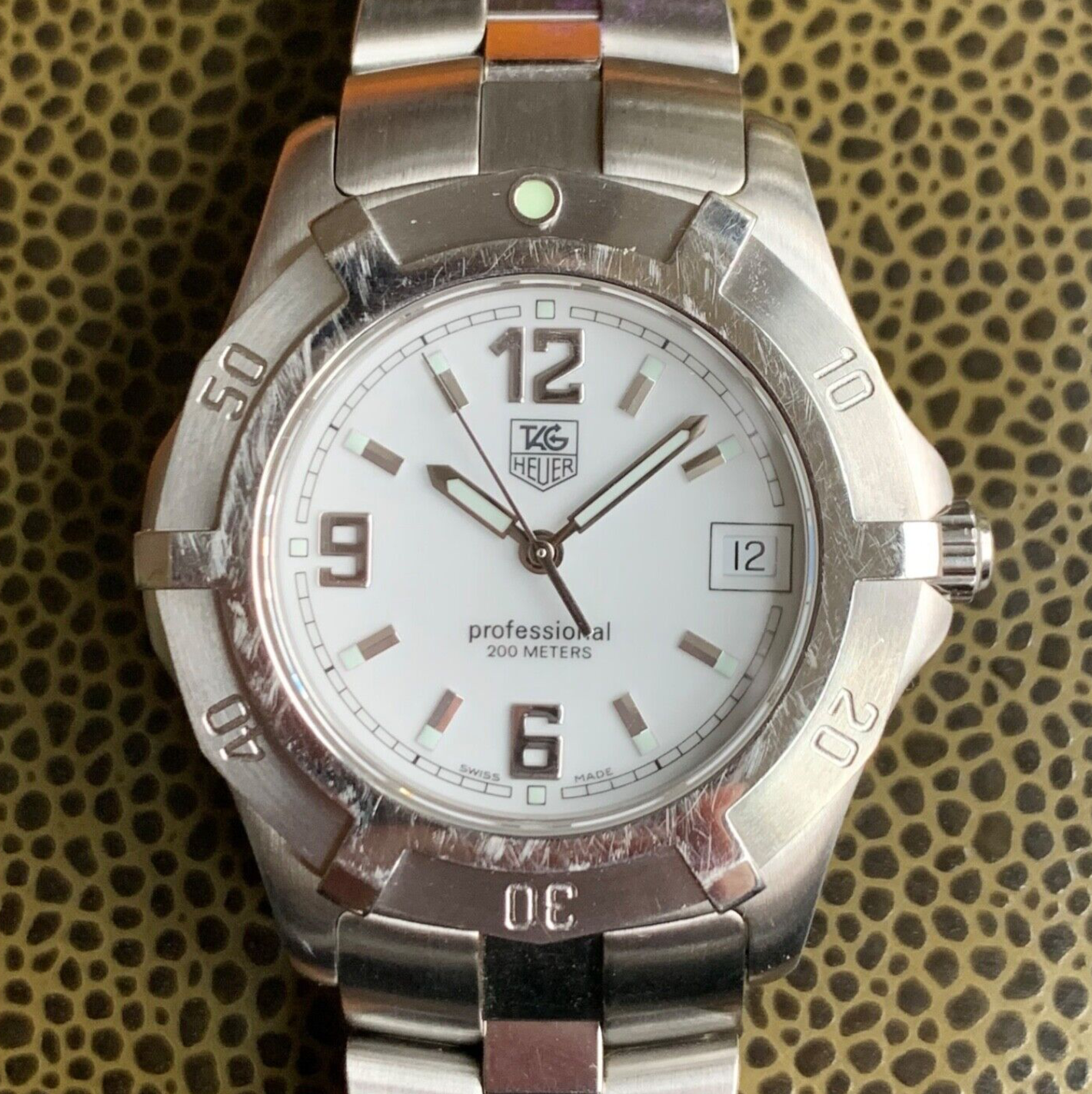 TAG Heuer Professional 2000 200M Diver Ref. WN1111 White Dial 38mm