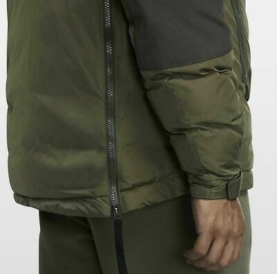 Pre-owned Nike Men's  Sportswear Men's Insulated Hooded Anorak In Green