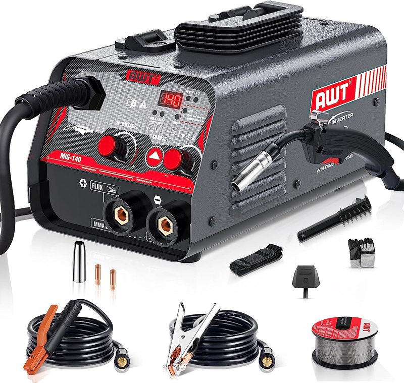140amp, Flux Core Mig Welder/stick 2 In 1 Welding Machine, Welder