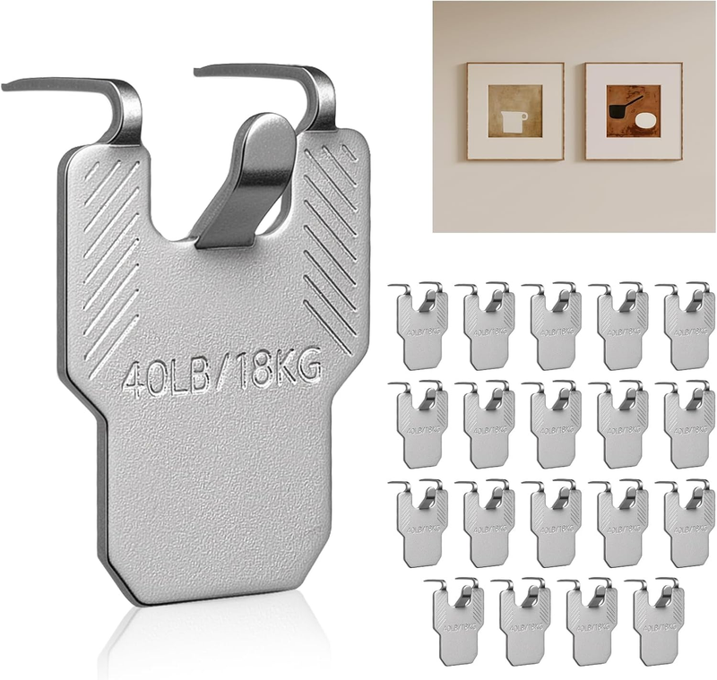 20Pcs Drywall Picture Hanging Claw,No Nails Drywall Picture Hanging Kit,Holds up