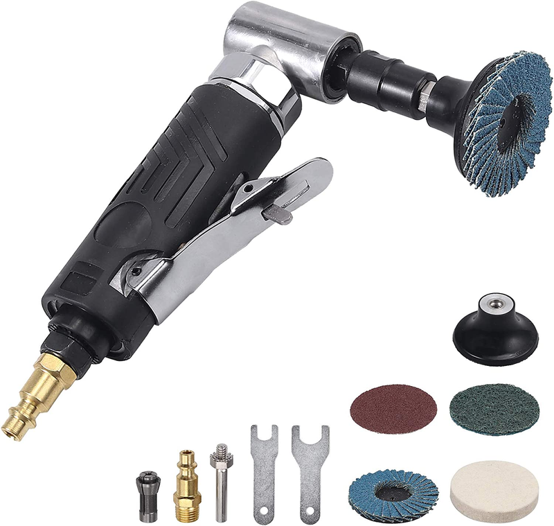 Air Grinder,Compressed Air Angle Die Grinder 90 Degree Mini Sander Grinder