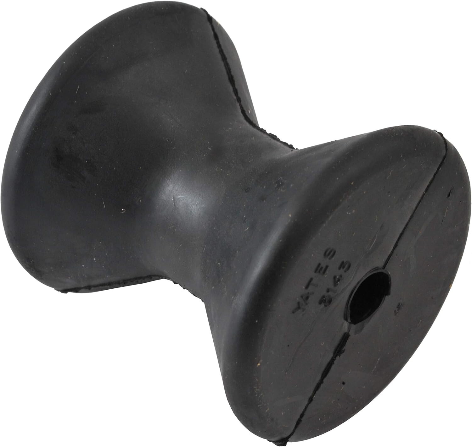 3 Inch Mounting Width Boat Trailer Black Molded Rubber Bow Stop Roller