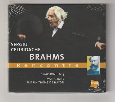 ♫ - SERGIU CELIBIDACHE - RENCONTRE BRAHMS - EMI CLASSIC 2008 - CD NEUF NEW - ♫