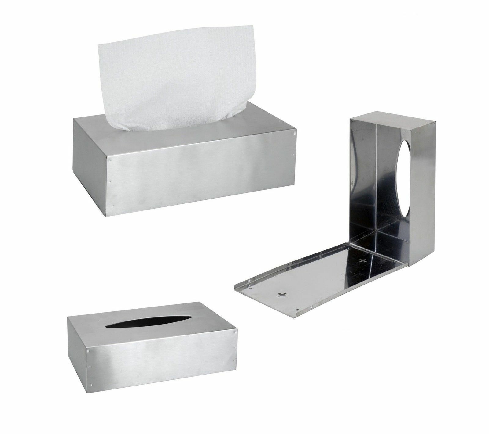 Kosmetiktücherbox Edelstahl Taschentuchspender Taschentuchbox Edelstahlbox