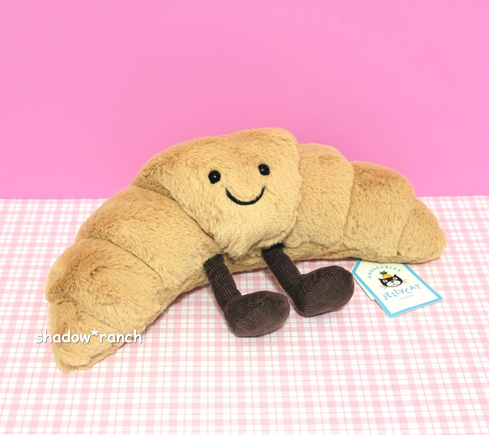 Jellycat SMALL AMUSEABLE CROISSANT - Authentic - Brand New
