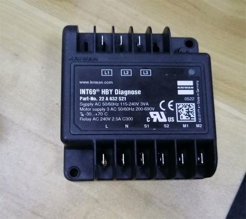 KRIWAN INT69 HBY DIAGNOSE 22 A 632 S21 MOTOR PROTECTOR NEW