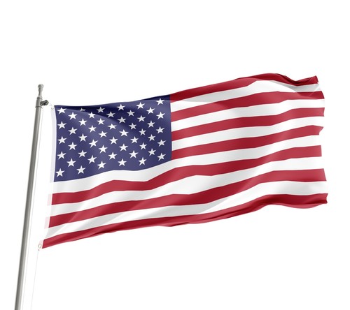 Amerikanische Flaggen-Set – Große US-Flagge, Bannergirlande & Handflaggen, Perfekt Für Independence Day, Sportevents, Wahlen & Gartenpartys