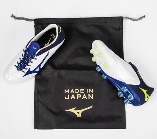 Mizuno Men Rebula 2 V1 JAPAN Cleats Soccer White Navy Football Spike P1GA197019